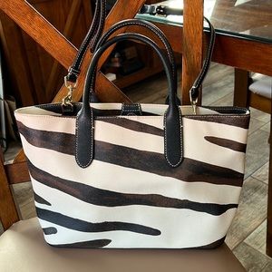 Dooney and Bourke Zebra striped Bag